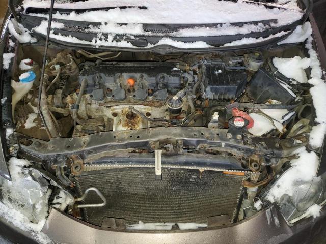 2HGFA1F00AH026620 - 2010 HONDA CIVIC EXL ყავისფერი ფოტო 11