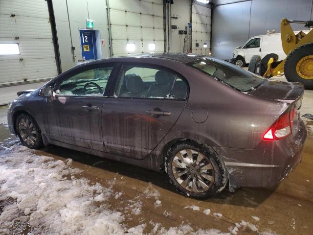 2HGFA1F00AH026620 - 2010 HONDA CIVIC EXL ყავისფერი ფოტო 2
