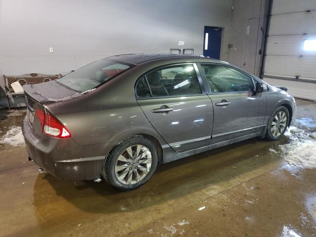 2HGFA1F00AH026620 - 2010 HONDA CIVIC EXL ყავისფერი ფოტო 3