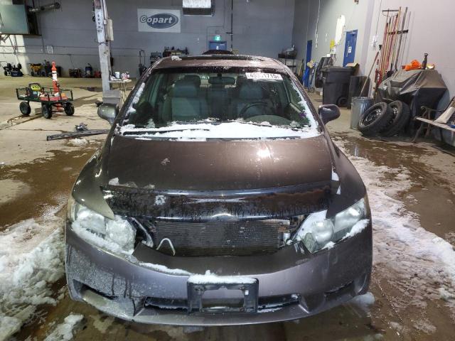 2HGFA1F00AH026620 - 2010 HONDA CIVIC EXL ყავისფერი ფოტო 5