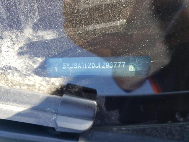 5YJSA1E20JF293777 - 2018 TESLA MODEL S Ağ foto 12