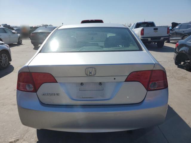 1HGFA16516L065772 - 2006 HONDA CIVIC LX SILVER photo 6