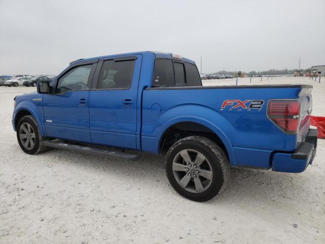 1FTFW1CT5DKG46360 - 2013 FORD F150 SUPERCREW BLUE photo 2