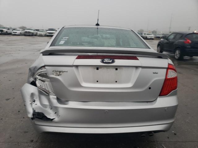 3FAHP0HA2CR395255 - 2012 FORD FUSION SE SILVER photo 6