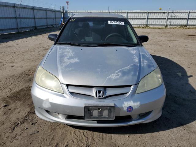 2HGES163X4H551157 - 2004 HONDA CIVIC DX VP ვერცხლისფერი ფოტო 5