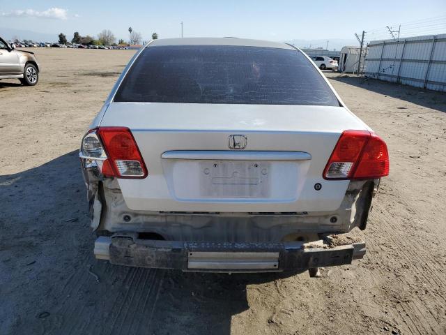 2HGES163X4H551157 - 2004 HONDA CIVIC DX VP SILVER photo 6