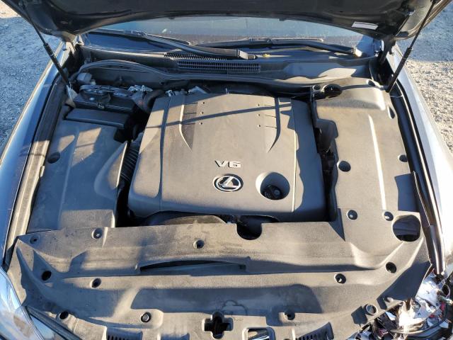 JTHBK262875047831 - 2007 LEXUS IS 250 GRAY photo 11