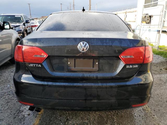 3VWDP7AJXCM419629 - 2012 VOLKSWAGEN JETTA SE BLACK photo 6