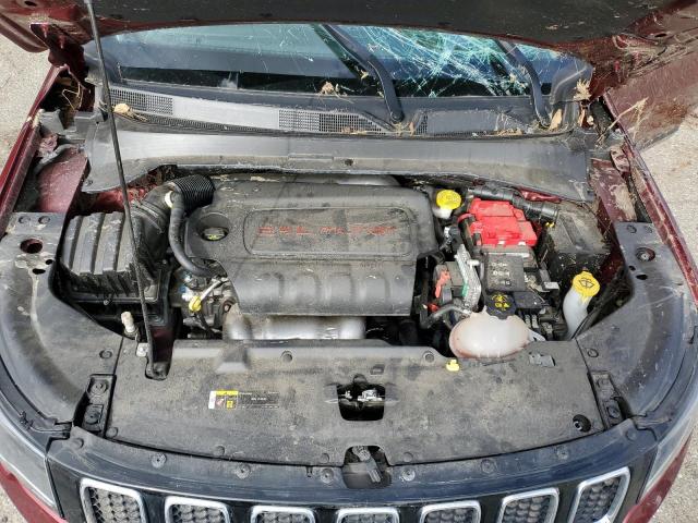 3C4NJDBBXMT504959 - 2021 JEEP COMPASS LATITUDE RED photo 12