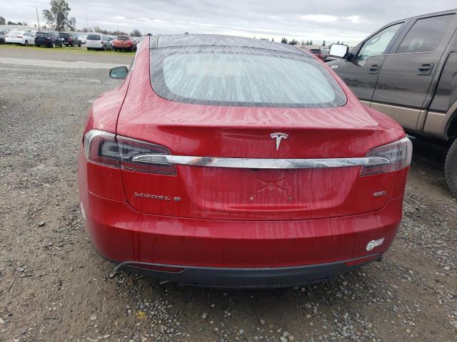 5YJSA1H28FF095869 - 2015 TESLA MODEL S 85D RED photo 6