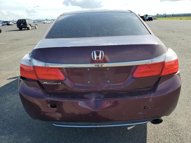 1HGCR2F32DA204705 - 2013 HONDA ACCORD LX BURGUNDY photo 6