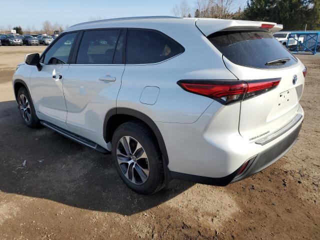 5TDKBRCH7PS582825 - 2023 TOYOTA HIGHLANDER HYBRID XLE WHITE photo 2