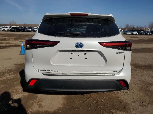 5TDKBRCH7PS582825 - 2023 TOYOTA HIGHLANDER HYBRID XLE WHITE photo 6