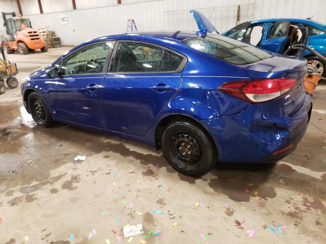 3KPFK4A7XHE063942 - 2017 KIA FORTE LX BLUE photo 2