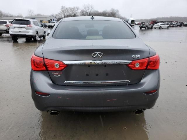 JN1CV7AR8HM681777 - 2017 INFINITI Q50 BASE GRAY photo 6