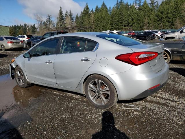 KNAFZ4A89G5598062 - 2016 KIA FORTE EX SILVER photo 2