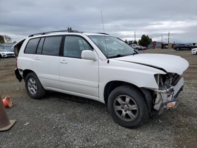 JTEGD21A550113354 - 2005 TOYOTA HIGHLANDER WHITE photo 4