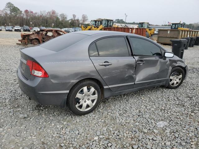 2HGFA1F57AH325713 - 2010 HONDA CIVIC LX GRAY photo 3