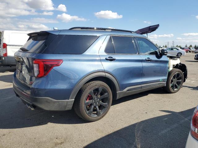 1FM5K8GCXLGA28748 - 2020 FORD EXPLORER ST BLUE photo 3