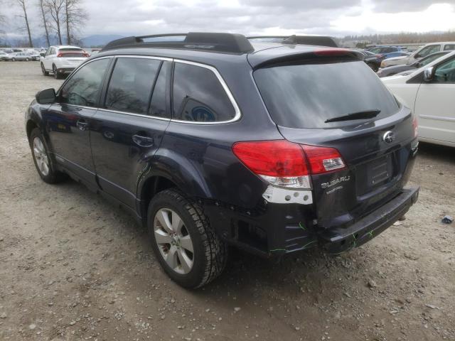 4S4BRDLCXC2219855 - 2012 SUBARU OUTBACK 3.6R LIMITED GRAY photo 2