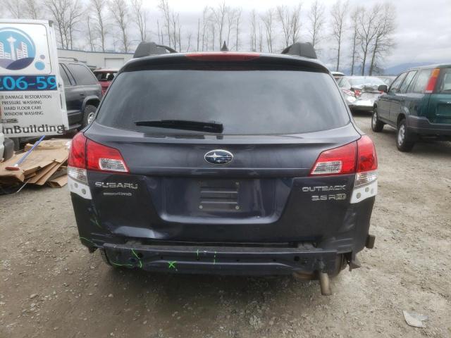 4S4BRDLCXC2219855 - 2012 SUBARU OUTBACK 3.6R LIMITED GRAY photo 6