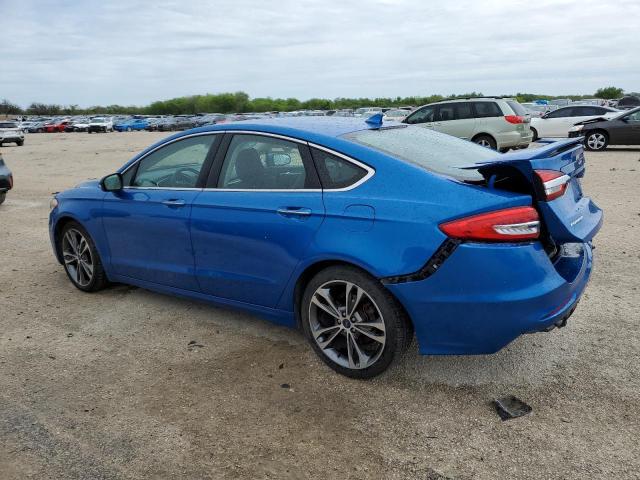 3FA6P0D97LR130947 - 2020 FORD FUSION TITANIUM BLUE photo 2