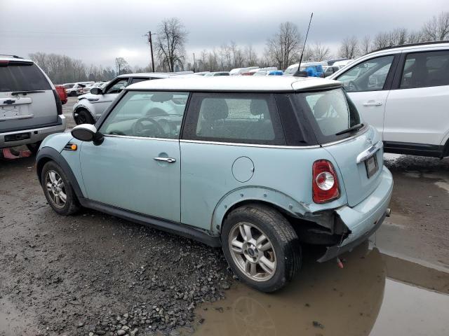 WMWSU3C52DT691734 - 2013 MINI COOPER BLUE photo 2