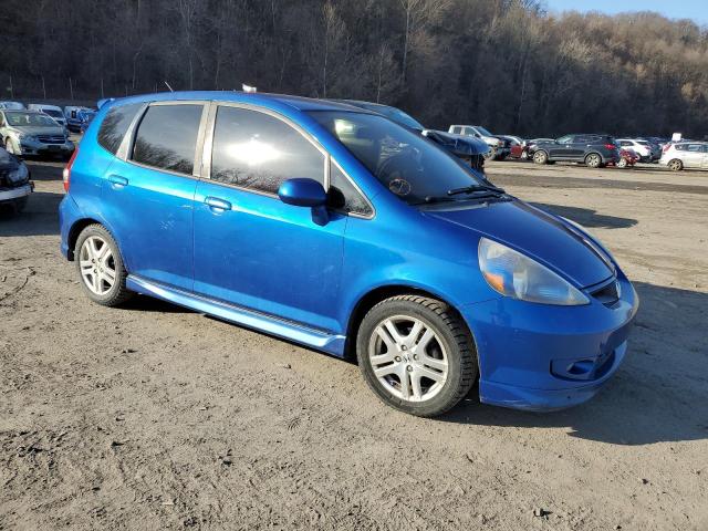 JHMGD376X8S065189 - 2008 HONDA FIT SPORT BLUE photo 4