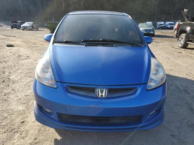 JHMGD376X8S065189 - 2008 HONDA FIT SPORT BLUE photo 5