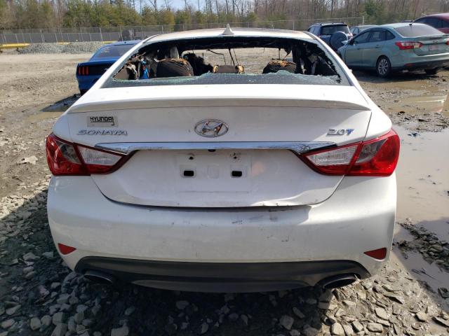 5NPEC4AB0EH818665 - 2014 HYUNDAI SONATA SE WHITE photo 6