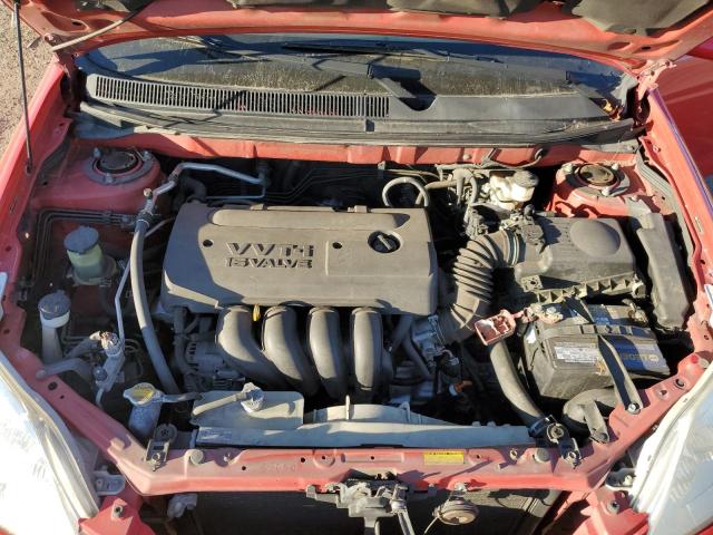 2T1KR32E37C670697 - 2007 TOYOTA COROLLA MA XR RED photo 11