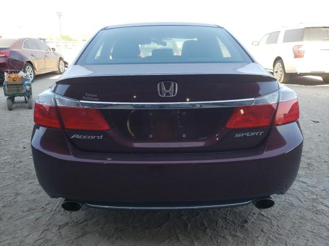 1HGCR2F58EA228817 - 2014 HONDA ACCORD SPORT BURGUNDY photo 6