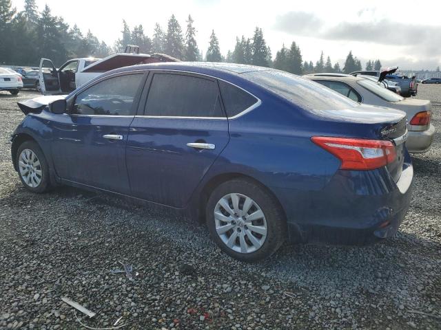 3N1AB7AP7HY368635 - 2017 NISSAN SENTRA S BLUE photo 2