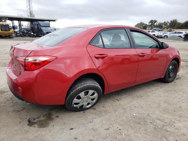 5YFBURHE6KP917678 - 2019 TOYOTA COROLLA L RED photo 3