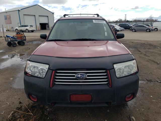 JF1SG63658H710537 - 2008 SUBARU FORESTER 2.5X BURGUNDY photo 5