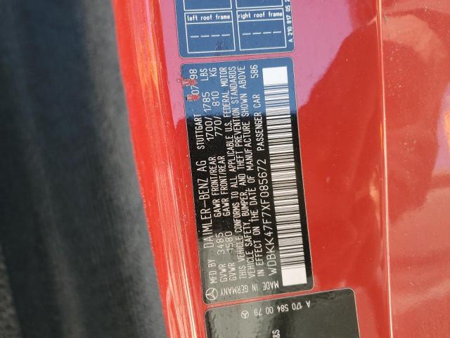 WDBKK47F7XF085672 - 1999 MERCEDES-BENZ SLK 230 KOMPRESSOR RED photo 12