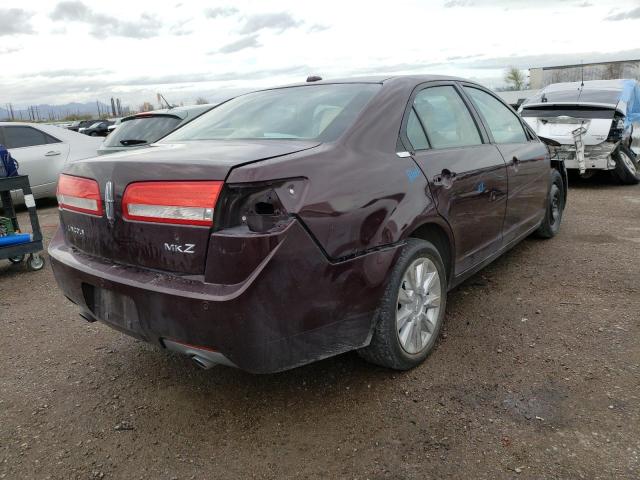 3LNHL2GC9BR760304 - 2011 LINCOLN MKZ PURPLE photo 3