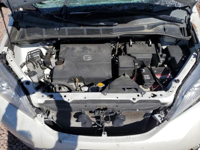 5TDYK3DC5FS685220 - 2015 TOYOTA SIENNA XLE WHITE photo 11