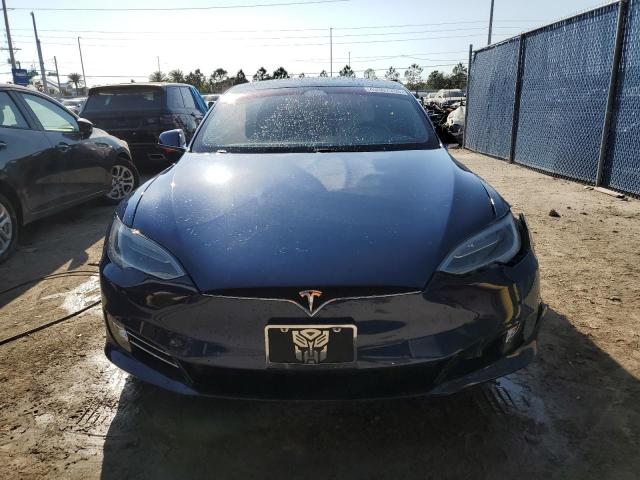 5YJSA1E20HF198405 - 2017 TESLA MODEL S Կապույտ լուսանկար 5