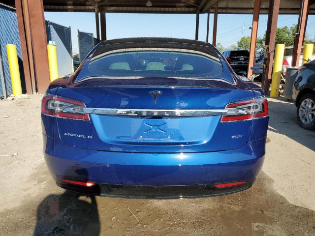 5YJSA1E20HF198405 - 2017 TESLA MODEL S Կապույտ լուսանկար 6