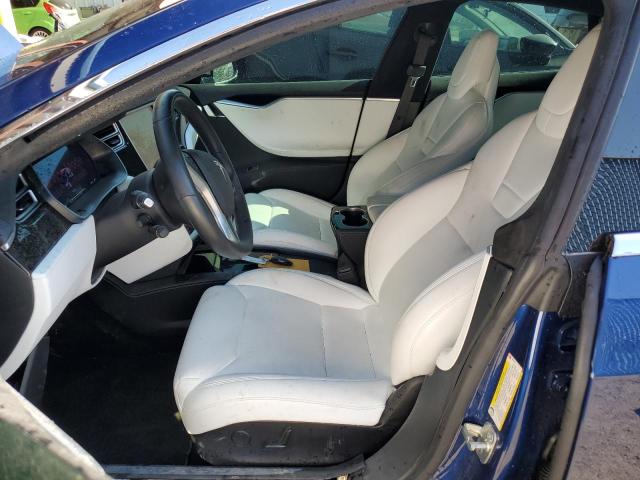 5YJSA1E20HF198405 - 2017 TESLA MODEL S Կապույտ լուսանկար 7