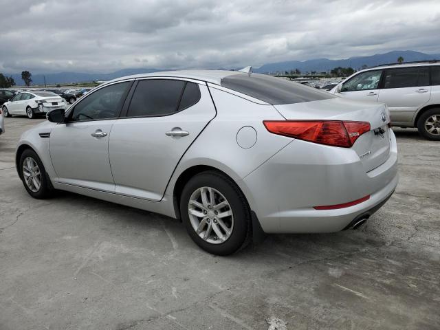 KNAGM4A70D5358095 - 2013 KIA OPTIMA LX SILVER photo 2