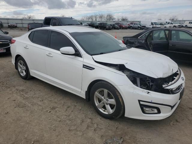 KNAGM4A77F5651141 - 2015 KIA OPTIMA LX WHITE photo 4