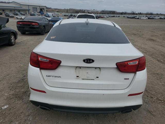 KNAGM4A77F5651141 - 2015 KIA OPTIMA LX WHITE photo 6