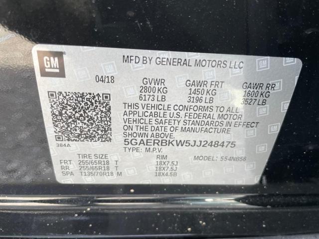 5GAERBKW5JJ248475 - 2018 BUICK ENCLAVE ESSENCE 灰色 照片 10