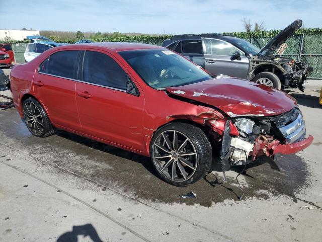 3FAHP0HG7BR168372 - 2011 FORD FUSION SE RED photo 4