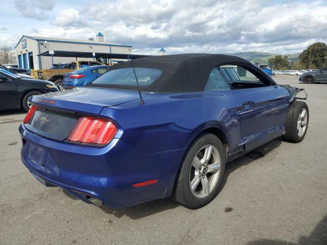 1FATP8EMXF5396023 - 2015 FORD MUSTANG BLUE photo 3
