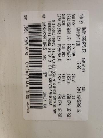 1A8HW58297F518015 - 2007 CHRYSLER ASPEN LIMITED 白色 照片 13