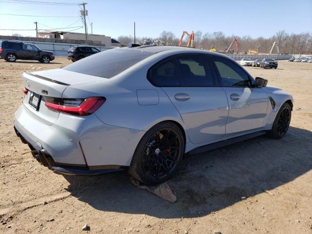 WBS43AY03PFP02719 - 2023 BMW M3 COMPETITION SILVER photo 3