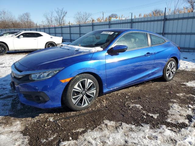 2HGFC3B7XJH350733 - 2018 HONDA CIVIC EXL BLUE photo 1